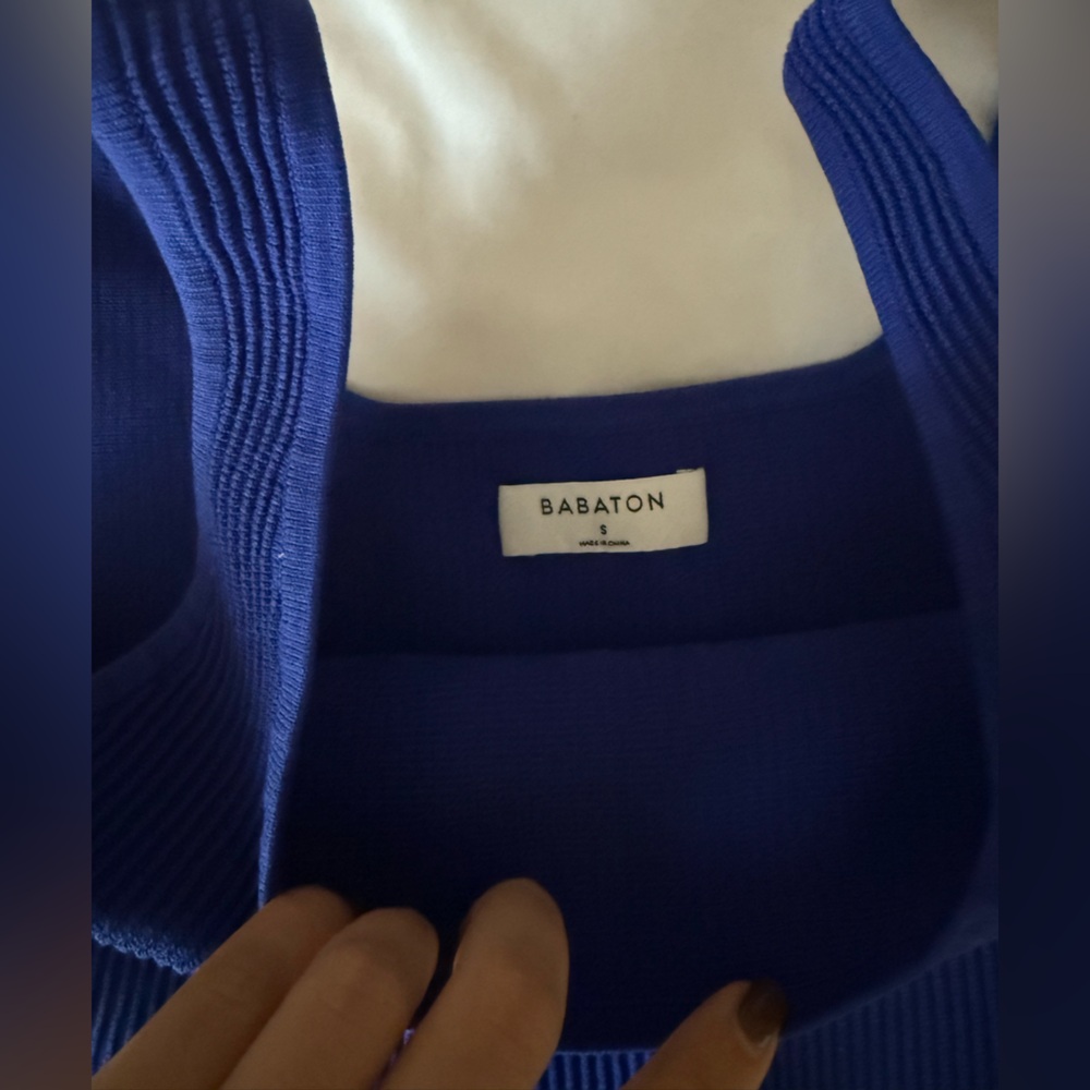 Babaton Royal Blue Ribbed Tank - Picture 2 of 2